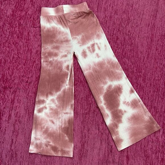 Beach Riot Hayley Cropped Pants Tie Die Orchid Smoke Pink White Size Small - Picture 5 of 10